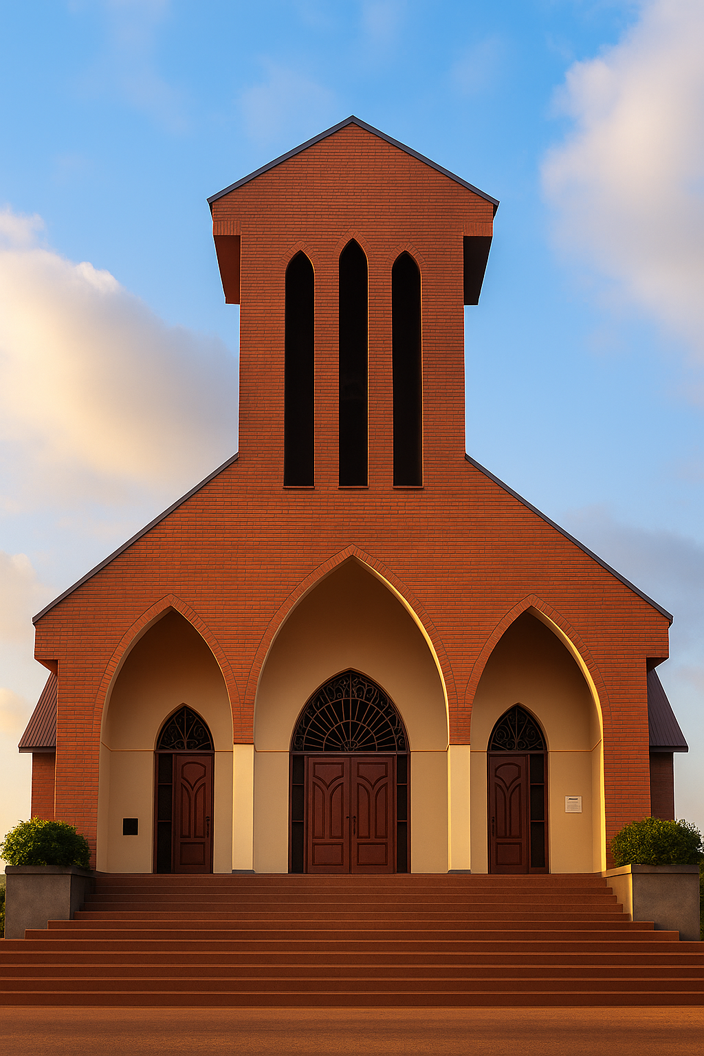 The church at golden hour